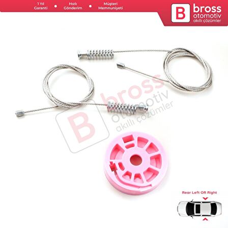 BMW 7 Serisi E38 1994-2001 51358125203 İçin Elektrikli Arka Sol veya Sağ Kapı Cam Kriko Tamir Seti