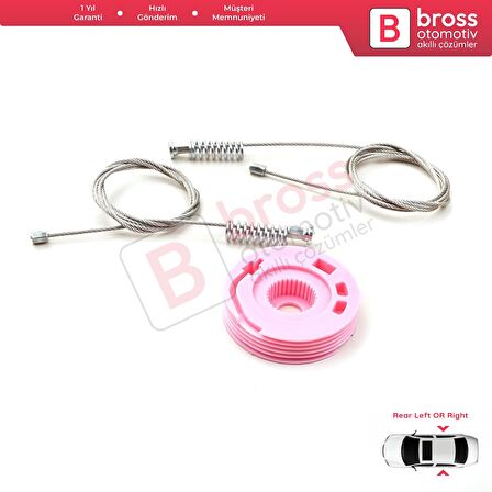 BMW 7 Serisi E38 1994-2001 51358125203 İçin Elektrikli Arka Sol veya Sağ Kapı Cam Kriko Tamir Seti