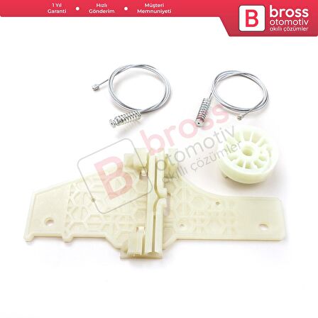 Peugeot 207 WA WC WK SW 2006–2015 5-Kapı 9224C9 İçin Elektrikli Arka Sağ Cam Kriko Tamir Seti