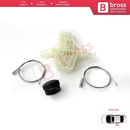 VW Golf MK6 A6 5K 5K1 AJ5 2008-20014 5-Kapı 5K4839461 İçin Elektrikli Arka Sol Cam Kriko Tamir Seti