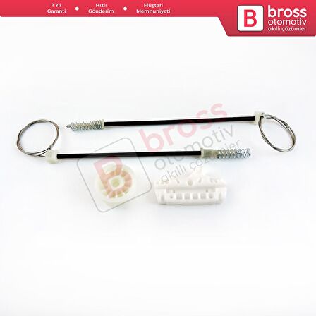 Opel Corsa D S07 2006-2014 5-Kapı 13188490 İçin Elektrikli Ön Sol Cam Kriko Tamir Seti