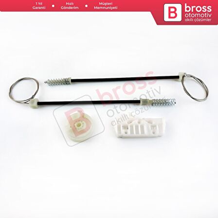 Opel Corsa D S07 2006-2014 5-Kapı 13188490 İçin Elektrikli Ön Sol Cam Kriko Tamir Seti