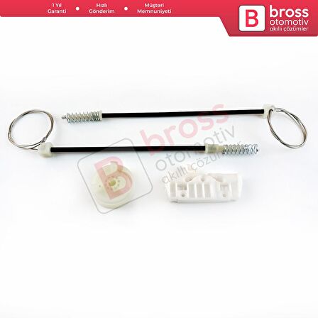 Opel Corsa D S07 2006-2014 5-Kapı 13188490 İçin Elektrikli Ön Sol Cam Kriko Tamir Seti