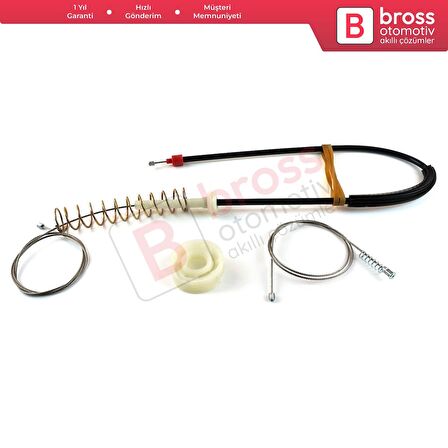 BMW 5 Serisi E39 04/1999-2004 4/5 Kapı Makyajlı Kasa 51358252429 İçin Arka Sol Cam Kriko Tamir Seti