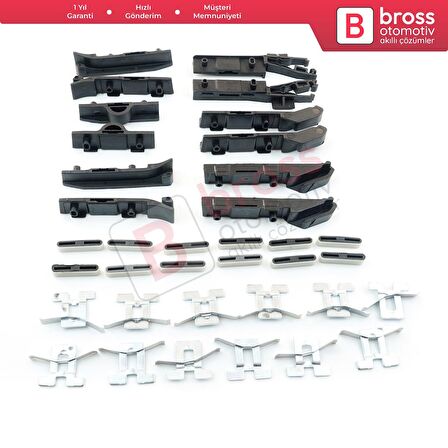 Nissan Qashqai 2 İçin Panoramic Sunroof Perde 36 lı Tamir Seti