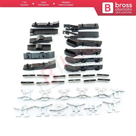 Nissan Qashqai 2 İçin Panoramic Sunroof Perde 36 lı Tamir Seti