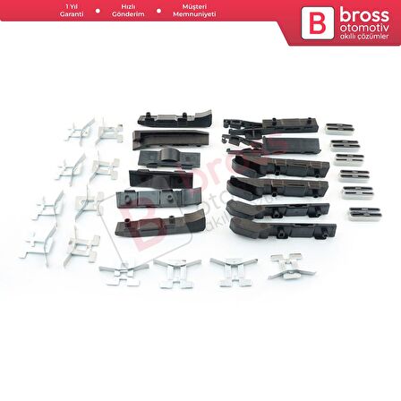 Nissan Qashqai 2 İçin Panoramic Sunroof Perde 36 lı Tamir Seti