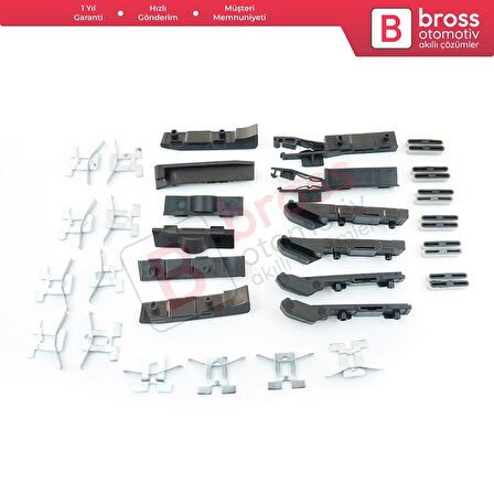 Nissan Qashqai 2 İçin Panoramic Sunroof Perde 36 lı Tamir Seti