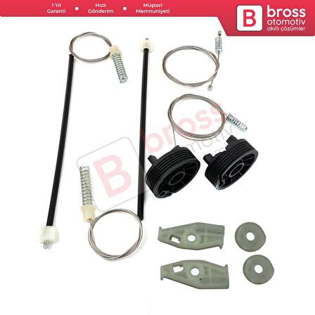 VW Golf MK3 MK4 A3 1E7 1V7 1994-2002 2-Kapı Cabrio 1E0837402 İçin Sağ Cam Kriko Tamir Seti