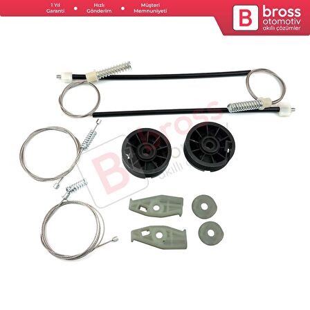 VW Golf MK3 MK4 A3 1E7 1V7 1994-2002 2-Kapı Cabrio 1E0837402 İçin Sağ Cam Kriko Tamir Seti