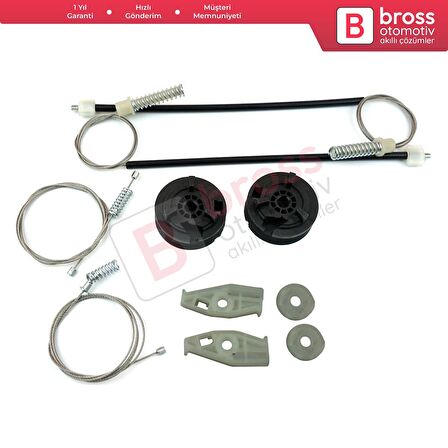 VW Golf MK3 MK4 A3 1E7 1V7 1994-2002 2-Kapı Cabrio 1E0837402 İçin Sağ Cam Kriko Tamir Seti