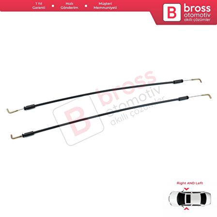 Hyundai Accent MK3 4/5 Kapı İçin 2 Adet Ön Kapı İç Açma Teli 813101E030