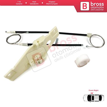 Toyota Corolla E10 AE100 E100 1991-1999 3/4/5 Kapı 6981002051 İçin Ön Sağ Cam Kriko Tamir Seti