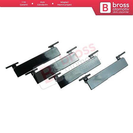 BSR516 1 Mercedes C W204 İçin 4 Adet Tavan Oluk Çıtası Port Bagaj Kapağı 20469071829040 95*20 mm