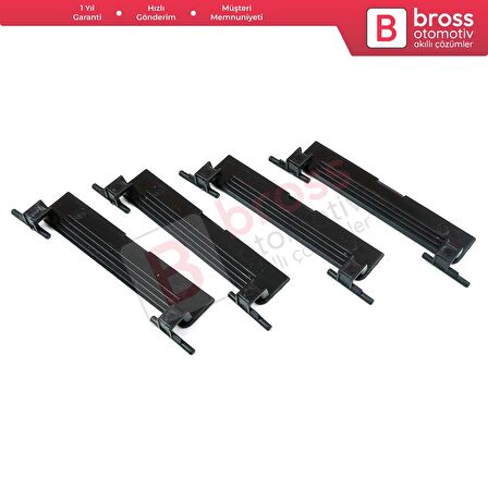 BSR516 1 Mercedes C W204 İçin 4 Adet Tavan Oluk Çıtası Port Bagaj Kapağı 20469071829040 95*20 mm