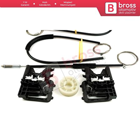 Audi A3 S3 MK3 8V 2012-2021 4/5 Kapı 8V4837461 İçin Elektrikli Ön Sol Cam Kriko Tamir Seti