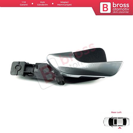 BDP1118 Alfa Romeo Giulietta 940 için İç Kapı Açma Kolu Arka Sol 156092160 Kapaklı