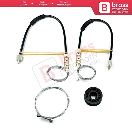 EWR5434 Peugeot 406 8B 8E/F 1995-2004 4/5 Kapı 0130821925 İçin Arka Sol Kapı Cam Kriko Tamir Seti