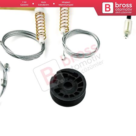 EWR5434 Peugeot 406 8B 8E/F 1995-2004 4/5 Kapı 0130821925 İçin Arka Sol Kapı Cam Kriko Tamir Seti