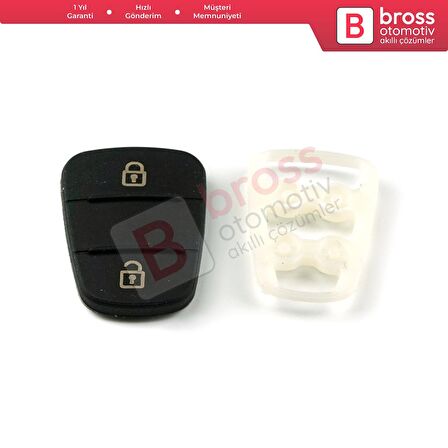 BDP1124 Hyundai Kia için Sustalı Anahtar Kumanda 2 Buton Ped Tuş Lastiği