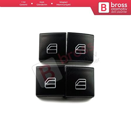 Mercedes W204 W212 S212 A207 C207 X204 W176 W246 C/ X117 X/ W166  X156 İçin 4X Cam Açma Düğme Kapağı