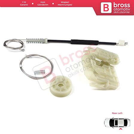 BMW 5 Series F10 F18 F11 4/5 Kapı 2009-2017 51357182614 İçin Arka Sağ Cam Kriko Tamir Seti