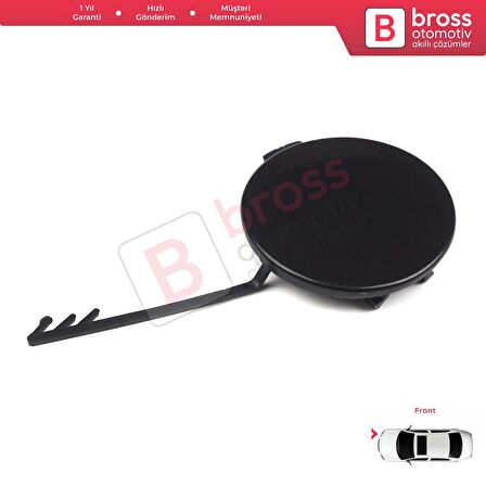 BSP1094 Audi A4 B8 4L 2008-2012 için Ön Tampon Çeki Demir Kapağı 8K0807241