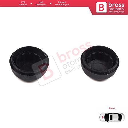 BSP1096 VW Audi Skoda Seat için 2 Adet Ön Cam Silecek Kolu Vida Kapağı 5N0955205