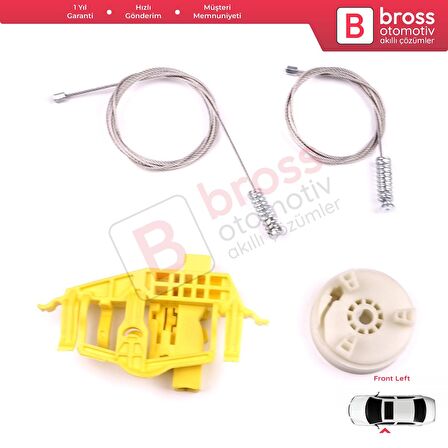 Ram ProMaster City 2015-2022 4-Kapı 68366052AA İçin Ön Sağ Cam Kriko Tamir Seti