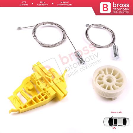 Ram ProMaster City 2015-2022 4-Kapı 68366052AA İçin Ön Sağ Cam Kriko Tamir Seti