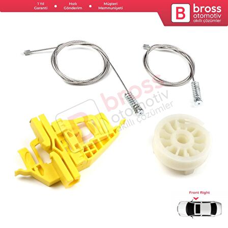 Seat Toledo MK4 KG3 2012-2019 Skoda Rapid 2012-2022 5JA839461 İçin Arka Cam Kriko Tamir Seti