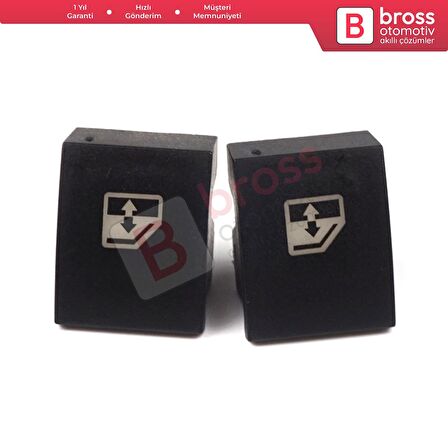 Opel Astra H Zafira B Tigra B 6240452 İçin 2 Adet Ön veya Arka Kapı Cam Açma Düğme Tamir Kapağı 