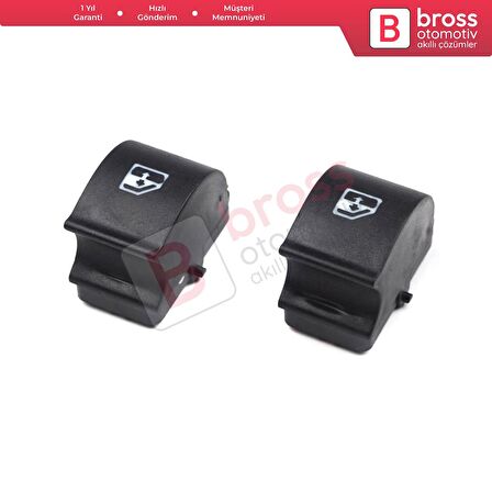 Fiat Citroen Peugeot İçin 2 Adet Cam Açma Düğme Kapağı 735417033