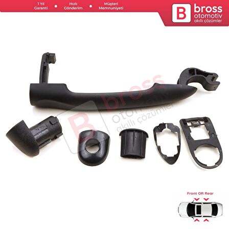 Renault Fluence Megane 3 Clio 4 Scenic 3 Captur 1 için Dış Kapı Açma Kolu Siyah Astarlı 806B02596R