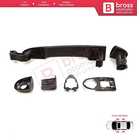Renault Fluence Megane 3 Clio 4 Scenic 3 Captur 1 için Dış Kapı Açma Kolu Siyah Astarlı 806B02596R
