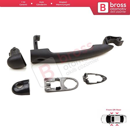 Renault Fluence Megane 3 Clio 4 Scenic 3 Captur 1 için Sensörlü Dış Kapı Açma Kolu Astarlı 806706656