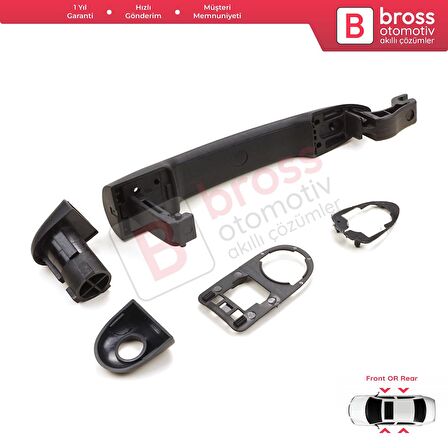 Renault Fluence Megane 3 Clio 4 Scenic 3 Captur 1 için Sensörlü Dış Kapı Açma Kolu Astarlı 806706656