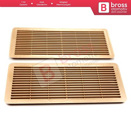 Mercedes W203 W208 W209 W210 W211 W215 W219 W220 W240 için 2X Bej Sunroof Tavan Izgarası A2117840644