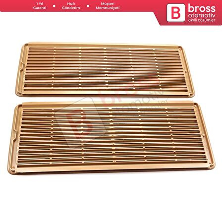 Mercedes W203 W208 W209 W210 W211 W215 W219 W220 W240 için 2X Bej Sunroof Tavan Izgarası A2117840644