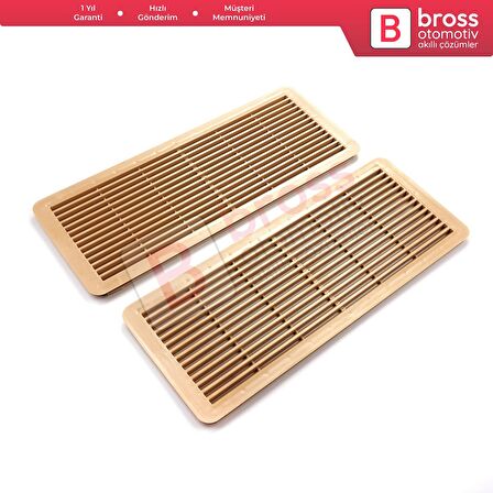 Mercedes W203 W208 W209 W210 W211 W215 W219 W220 W240 için 2X Bej Sunroof Tavan Izgarası A2117840644