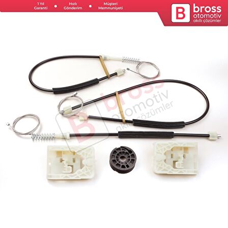 Ford Focus MK3 C346 2010-2019 4/5 Kapı BM51A23201 İçin Ön Sol Cam Kriko Tamir Seti