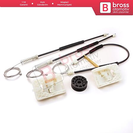 Ford Focus MK3 C346 2010-2019 4/5 Kapı BM5Z5423200 İçin Elektrikli Ön Sağ Kapı Cam Kriko Tamir Seti