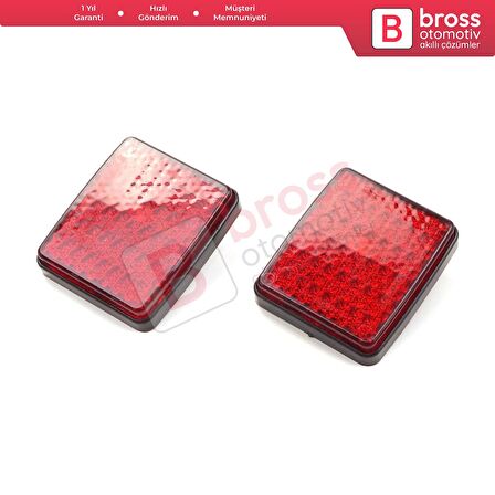 Fiat Doblo Ducato Peugeot Boxer Citroen Jumper Relay için 2 Adet Arka Tampon Reflektörü 1348401080