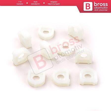 10 Adet Cam Kriko İndirme Kaldırma Mekanizma Kablo Ucu Halat Dübeli Tip BCP001