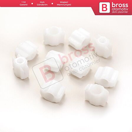 10 Adet Cam Kriko İndirme Kaldırma Mekanizma Kablo Ucu Halat Dübeli Tip BCP003