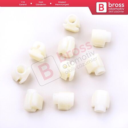 10 Adet Cam Kriko İndirme Kaldırma Mekanizma Kablo Ucu Halat Dübeli Tip BCP007