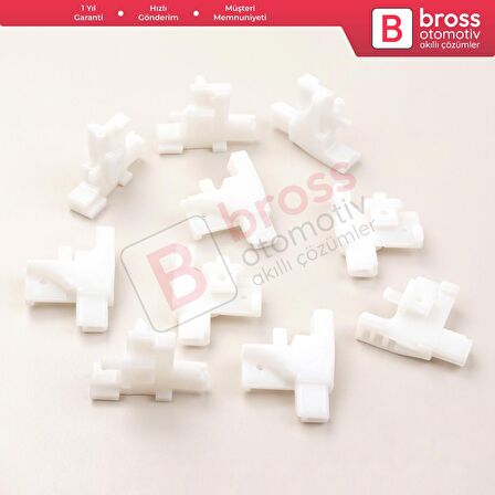 10 Adet Cam Kriko İndirme Kaldırma Mekanizma Kablo Ucu Halat Dübeli Tip BCP031