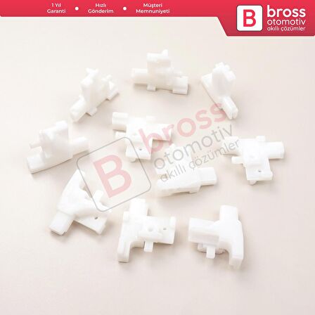 10 Adet Cam Kriko İndirme Kaldırma Mekanizma Kablo Ucu Halat Dübeli Tip BCP032