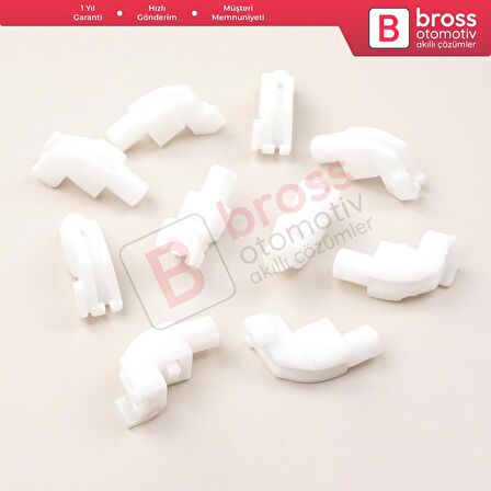 10 Adet Cam Kriko İndirme Kaldırma Mekanizma Kablo Ucu Halat Dübeli Tip BCP034