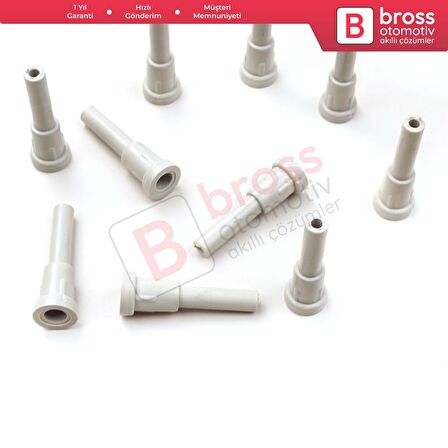 10 Adet Cam Kriko İndirme Kaldırma Mekanizma Kablo Ucu Halat Dübeli Tip BCP035